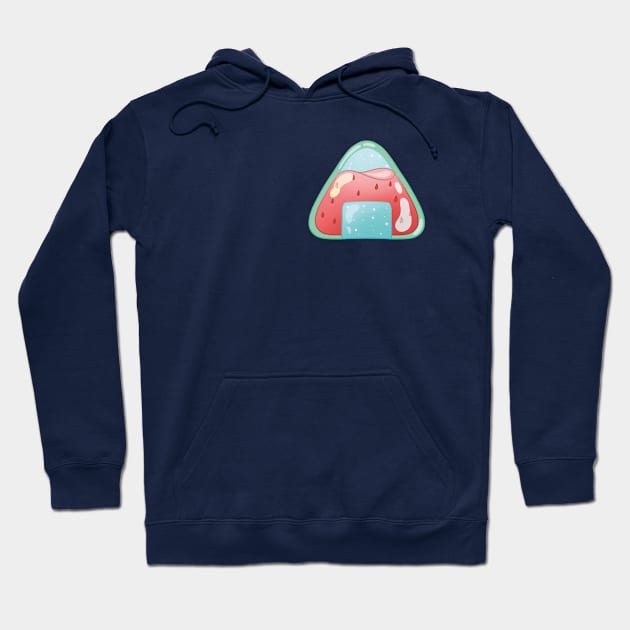 Strawberry Onigiri Hoodie by smalart